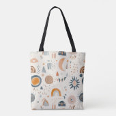Stilvolle Tasche mit Abstrakt geometrischen Muster (Rückseite)