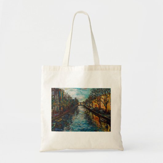 Stilvolle Tasche mit Amsterdam ` s Ansicht (Vorne)