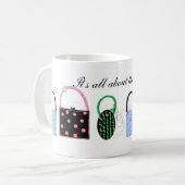 Stilvolle Taschen Kaffeetasse (Vorderseite Links)
