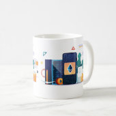 Stilvolle Tasse (VorderseiteRechts)