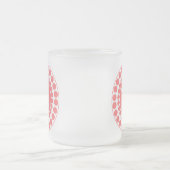 Stilvolle Tasse der Korallendots Monogram (Mittel)