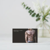 Stilvolle Tätowierungs-Visitenkarte Visitenkarte (Stehend Vorderseite)