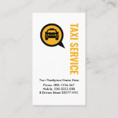 Stilvolle Taxifahrten Visitenkarte (Rückseite)