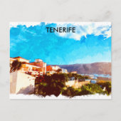 Stilvolle Teneriffa Spanien Kanarische Inseln Postkarte (Vorderseite)