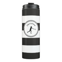 Stilvolle Tennis Girl Black & White Player