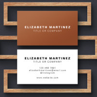 Stilvolle Terracotta Front und Back Personalisiert