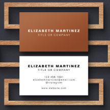 Stilvolle Terracotta Front und Back Personalisiert