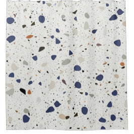 Stilvolle Terrazzo-Tile-Design Multi-Color Duschvorhang