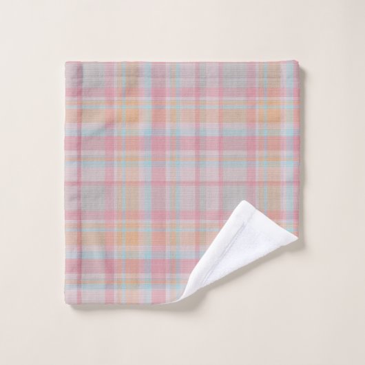 Stilvolle Text klassisch und rustikal tartan gemis Badhandtuch Set (Waschlappen)