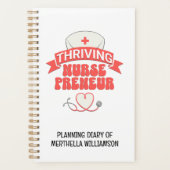 Stilvolle THRIVING NURSEPRENEUR Nurse Entrepreneur Planer (Vorderseite)