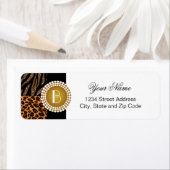 Stilvolle Tierprinzen Zebra und Leopard-Muster (Insitu)