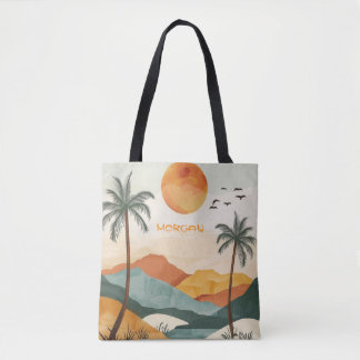 Stilvolle Tote Bag mit Individuelle Name und Lands Tasche