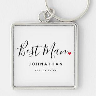 Stilvolle Trauzeuge Wedding Schlüsselanhänger