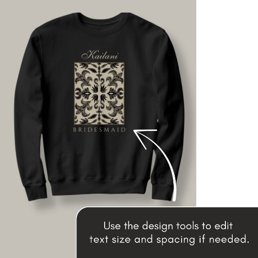 Stilvolle Trauzeugin Bachelorette Sweatshirt