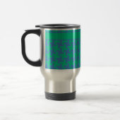 Stilvolle Travel Mug, Emerald und Blue Dogzahns Reisebecher (Links)