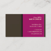 Stilvolle trendige Retro-Farben für Visitenkarten Visitenkarte (Rückseite)