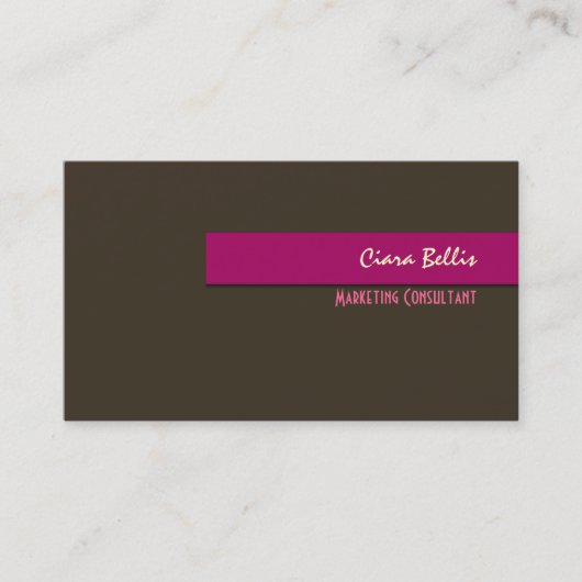 Stilvolle trendige Retro-Farben für Visitenkarten Visitenkarte (Vorderseite)