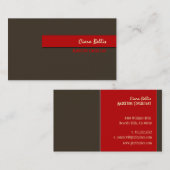 Stilvolle trendige Retro-Farben für Visitenkarten Visitenkarte (Vorne/Hinten)