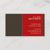 Stilvolle trendige Retro-Farben für Visitenkarten Visitenkarte (Rückseite)