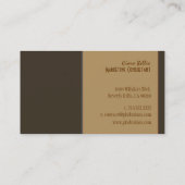 Stilvolle trendige Retro-Farben für Visitenkarten Visitenkarte (Rückseite)