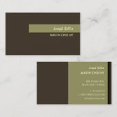 Stilvolle trendige Retro-Farben für Visitenkarten Visitenkarte (Vorne/Hinten)