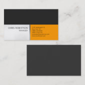 Stilvolle, trendige und raffinierte Visitenkarte (Vorne/Hinten)