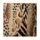 Stilvolle Trendy Animal Print Fliese (Vorderseite)