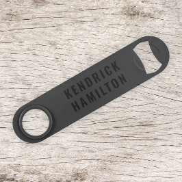 Stilvolle Trendy Black Out Moderne Minimalistische Speed Flaschenöffner