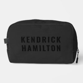 Stilvolle Trendy Black Out Moderne Minimalistische Waschbeutel