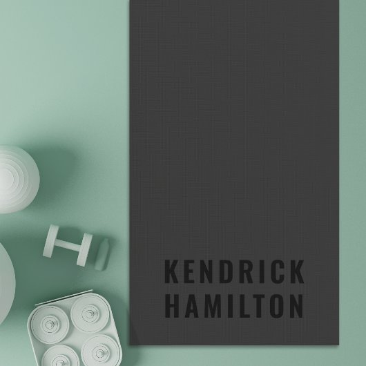 Stilvolle Trendy Black Out Moderne Minimalistische Yogamatte