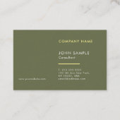 Stilvolle Trendy Color Template Luxus Beruflich Visitenkarte (Rückseite)