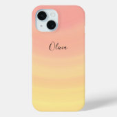 Stilvolle Trendy Colorful Pink Modern Monogram Case-Mate iPhone Hülle (Rückseite)