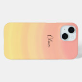 Stilvolle Trendy Colorful Pink Modern Monogram Case-Mate iPhone Hülle (Rückseite (Horizontal))