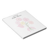 Stilvolle Trendy Elegante Rosa Wasserfarben Notizblock (angewinkelt)