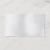 Stilvolle Trendy Gray Light Business Card Visitenkarte (Rückseite)