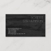 Stilvolle Trendy Gray Wood Fotografy Artist Visitenkarte (Rückseite)