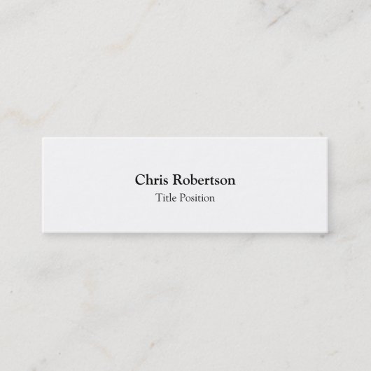 Stilvolle Trendy Modern Charming Business Card Mini Visitenkarte (Vorderseite)