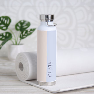 Stilvolle Trendy Modern Peach Blue Pastel Minimali Trinkflasche