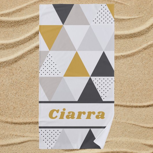 Stilvolle Trendy Moderne Abstrakte Muster Strandtuch