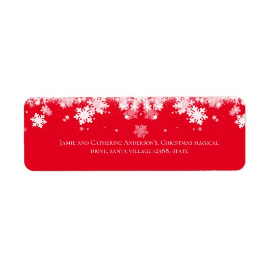 Stilvolle Trendy Script rot Weihnachten (Vorne)