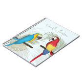Stilvolle Tropenvögel Niedlich Trendy Calligraphy Notizblock (Linke Seite)