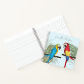 Stilvolle Tropical Birds Niedlich Trendy Fun Calli Notizblock (Innenseite)