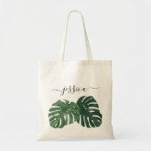 Stilvolle Tropical Monstera Tote Bag Tragetasche (Vorne)