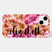 Stilvolle tropische Palmen Case-Mate iPhone Hülle (Rückseite (Horizontal))