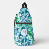 Stilvolle tropische Palmen Crossbody Bag (Vorderseite)
