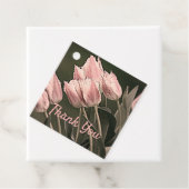 Stilvolle Tulips Vielen Dank Geschenkanhänger (Beispiel)