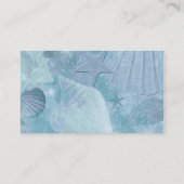 Stilvolle Türkis-SeeMuschel-Geschäfts-Karte Visitenkarte (Rückseite)