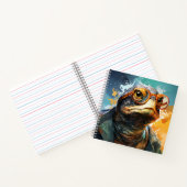 Stilvolle Turtle Wearing Brillen Trendy Turtle Notizblock (Innenseite)