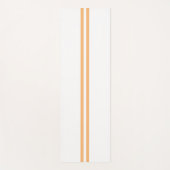 Stilvolle Twin Light Orange Racing Streifen auf we Yogamatte (Vorderseite)