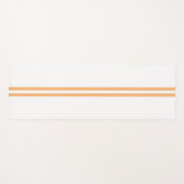 Stilvolle Twin Light Orange Racing Streifen auf we Yogamatte (Vorderseite (Horizontal))